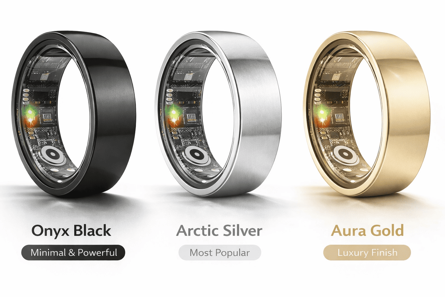 Pulsonax Aura Smart Ring – Sleep, Fitness & Health Tracker