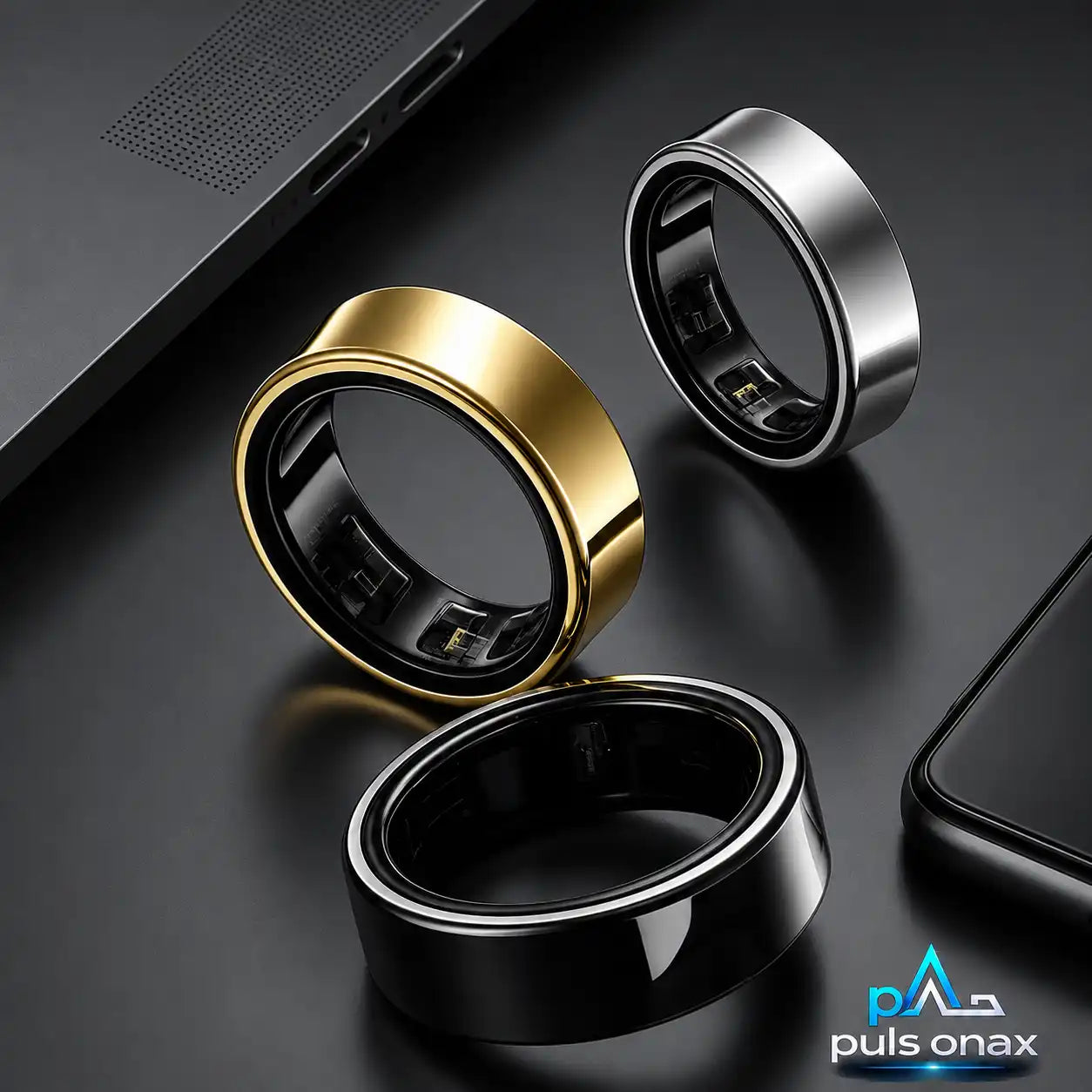 Pulsonax Solara Smart Ring – Sleep, Heart Rate, Blood Pressure & Blood Oxygen Tracker Without a Bulky Watch