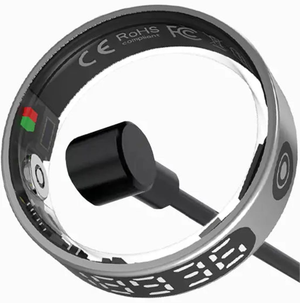 Pulsonax Halo Smart Ring, Built-in display Sleep Tracker, Activity & Fitness Tracker, Blood Pressure& Oxygen Tracker with Gesture control